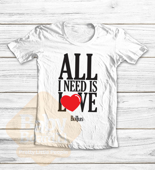 69.-  Polera Niño Niña - All I Need Is Love