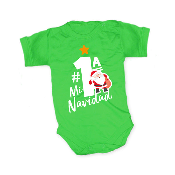 Body Bebé Mi primera navidad - Verde