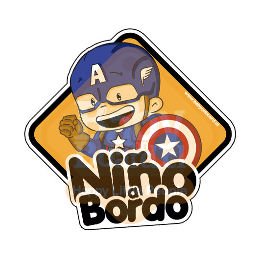 OFERTA -  Letero Niño a Bordo BoyCap américa