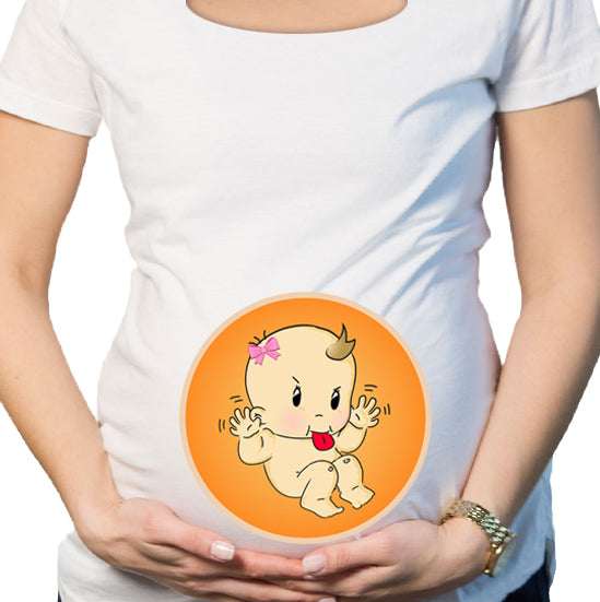 #032.- Polera Embarazada Burla niña
