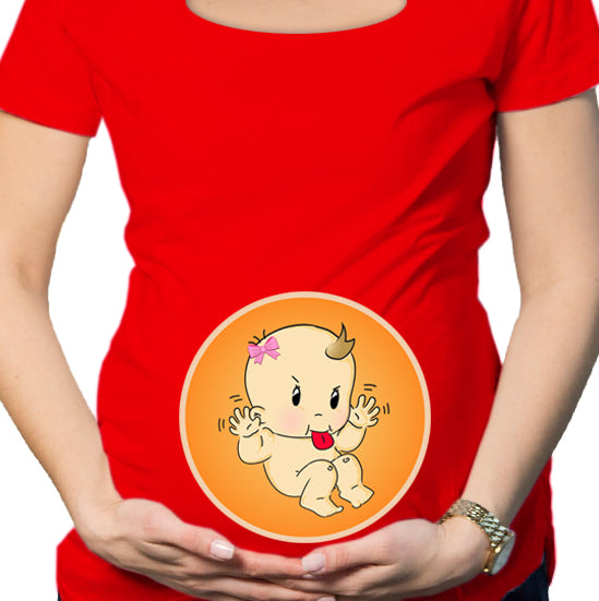 #032.- Polera Embarazada Burla niña