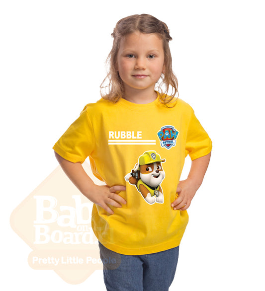 87.- Polera Rubble Paw Patrol