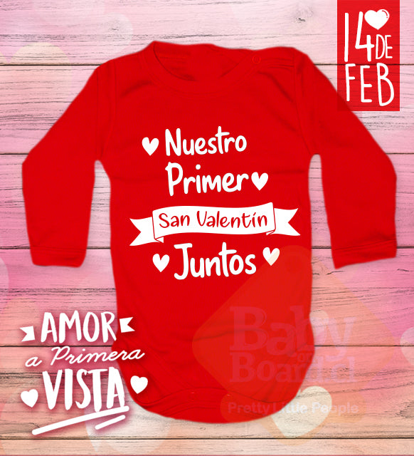 Body Bebe Nuestro 1er San Valentín Juntos