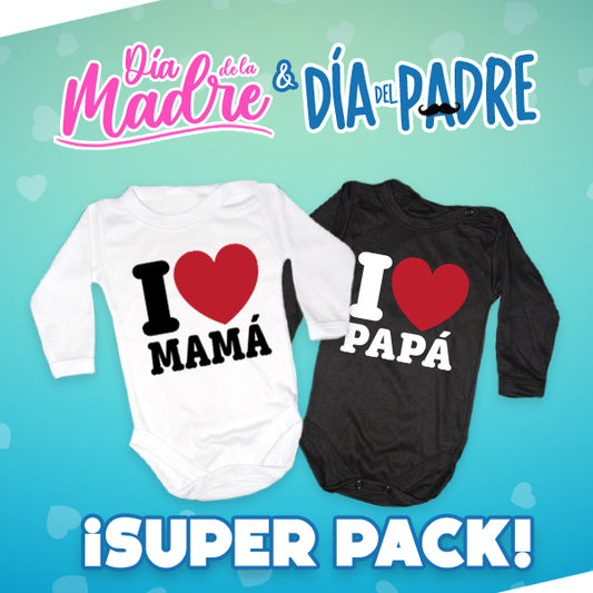 Super Pack  I love mamá -  I love papá