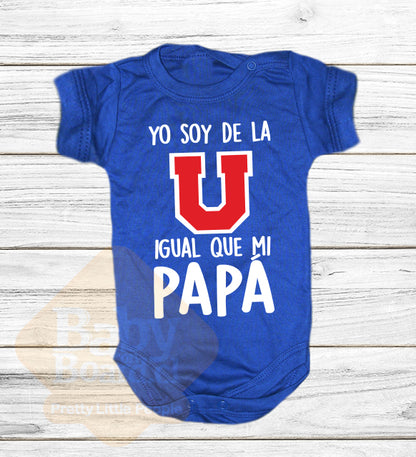 40.- Polera Niño Yo Soy de la Universidad de Chile igual que mi papá