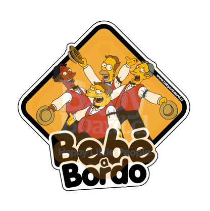 #105 Letrero Auto Babyonboard Borbotones