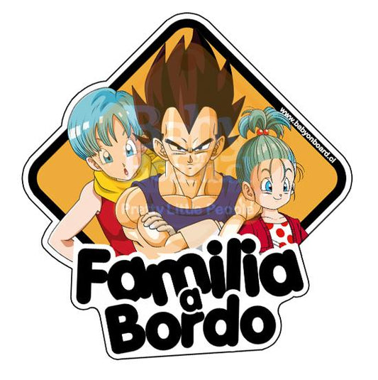 Letrero Bebé a Bordo FamiliaVegeta - GirlBra