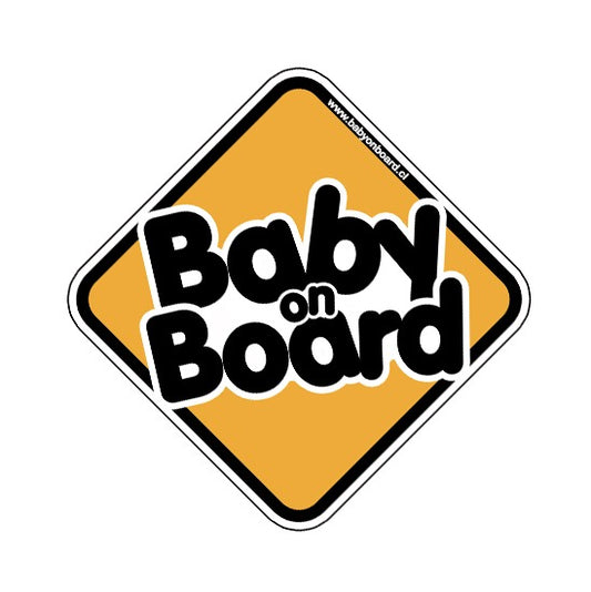 #160 Letrero Baby on Board Básico