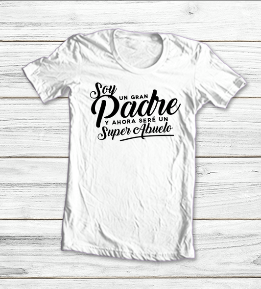 06.- Polera Abuelo De Gran Padre a Super Abuelo